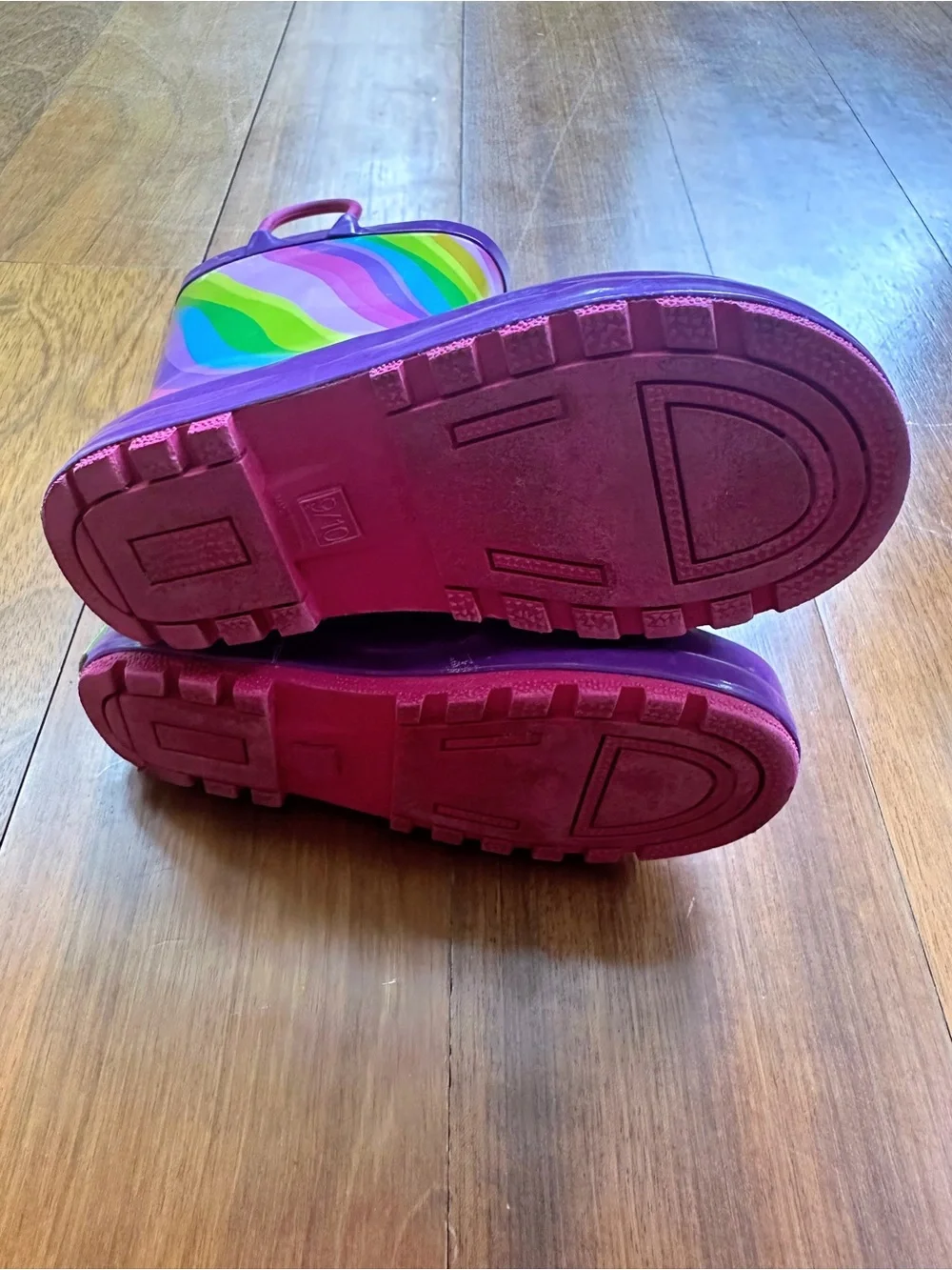 Western Chief Kids Rainbow Rain Boot, Size 9/10 Little Kid